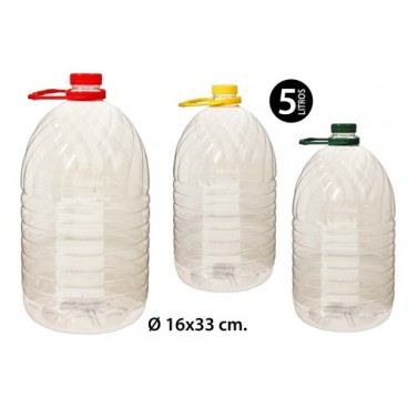 2006842 BOUTEILLE PET RONDE 5L. (102 PIECES)