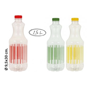 2006913 BOUTEILLE PET 1.5L DECORE (12 PIECES)