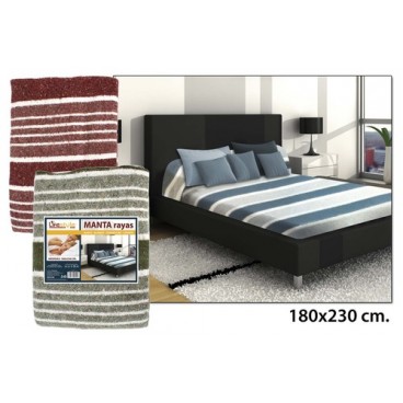 2006942 COUVERTURE "4 RAYURES" (180X230) (10 PIECES)