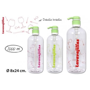 2006983 BOUTEILLE LAVE-VAISSELLE 1L. DECORE (12 PIECES)