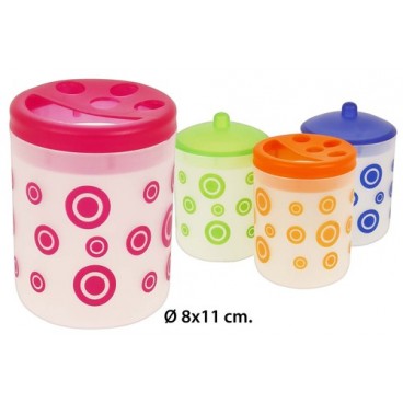 2006984 VERRE TOILETTE CLAIR DECORE (12 PIECES)