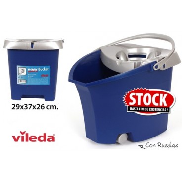 2007151 SEAU AVEC GOUTTOIR-ROUES VILEDA (7 PIECES)