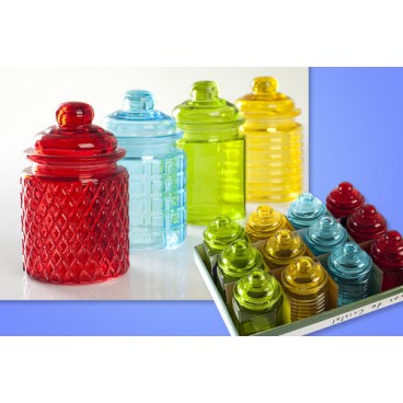 2007214 BOCAL EN VERRE 280ML COULEURS ASSORT. (48 PIECES)