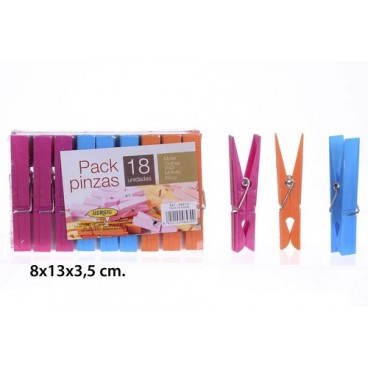 2008202 PACK 18 PINZAS PLÁSTICO (48470) (120 PIECES)