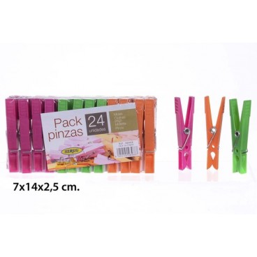 2008205 PACK 24 PINZAS PLÁSTICO (48468) (120 PIECES)