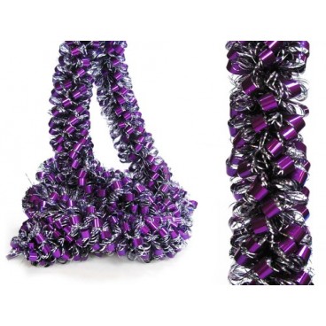 2008611 ARGENT-MAUVE BOUCLE BOA 2PCS 180X8CM (10 PIECES)