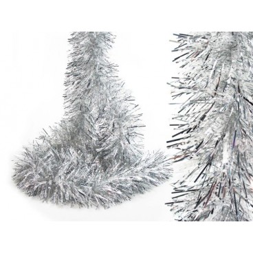 2008614 LARGE BOA DE CHEVEUX ARGENT-NEIGE 180X12CM (10 PIECES)