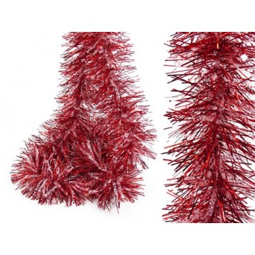2008616 LARGE BOA DE CHEVEUX ROUGE-NEIGE 180X12CM (10 PIECES)
