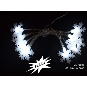 2008640 20 LUMIŠRES LED CLIGNOTE ‚TOILE BLANCHE (36 PIECES)