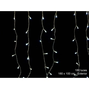 2008649 180 LED LUMIŠRES 8 FONCTIONS BLANC (12 PIECES)