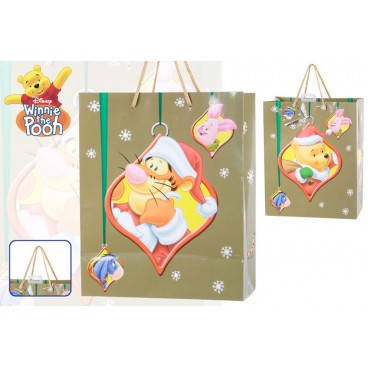 SAC DE PAPIER WINNIE THE POOH NAVIDAD L