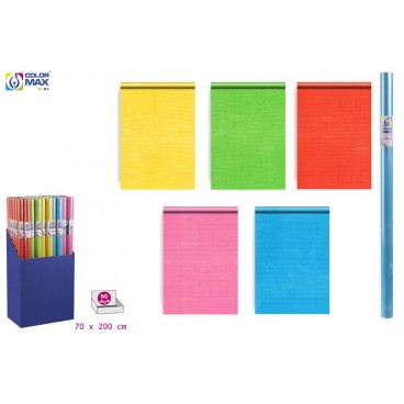 ROULEAU PAPIER CADEAU 70X200 CM - COULEURS - DISPLAY 50 ( 50 PIECES)