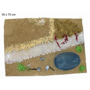 2008737 CHEMIN DU PAPIER ET DU LAC 50X70CM (24 PIECES)