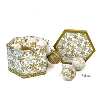 2008806 14 BOULES DE NEIGE 7.20CM (12 PIECES)