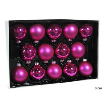 2008868 14 MATE ET LISSE CRISTAL ROSE BALLE 6CM (20 PIECES)