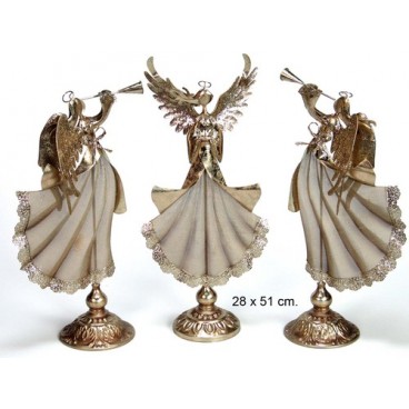 2008918 ANGE MUSICIEN DE METAL 3/M 28X51CM (6 PIECES)