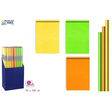 GW-12783 ROULEAU PAPIER 70X200 - NEON - 3 ASS - DISPLAY 50 ( 50 PIECES)