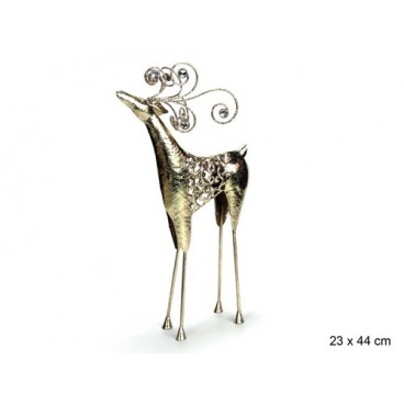 2008920 CERF METAL DEBOUT 23X44CM (6 PIECES)