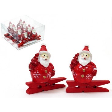 2008921 8 PINCETTES PERE NOEL (72 PIECES)