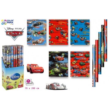 GW-127845 ROULEAU PAPIER 70X200CM - CARS - 3ASS - DISP 60 ( 60 PIECES)