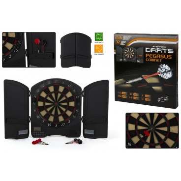 CIBLE ÉLECTRONIQUE DIGITALE 8 JOUEURS / 32 JEUX - PEGASUS ( 3 PIECES)