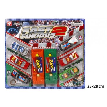 2020113 JU7771 BLISTER 6 COCHES LANZADERAS (72 PIECES)