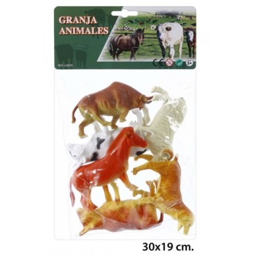 2020183 JU8276 BOLSA 6 ANIMALES GRANJA(72) (72 PIECES)