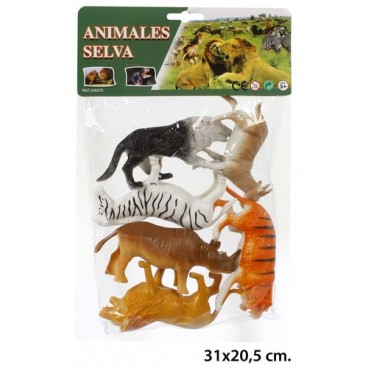 2020210 JU8275 BOLSA 6 ANIMALES SELVA (72) (72 PIECES)
