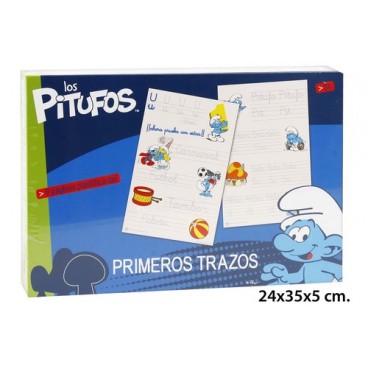 2020747 22030 LOS PITUFOS PRIMEROS TRAZOS(1 (16 PIECES)