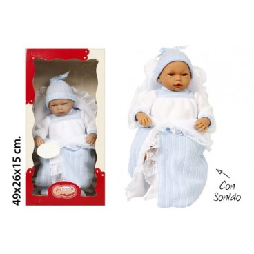 2020777 10030.1 MI BEBE MANTITA AZUL S/MECA (10 PIECES)