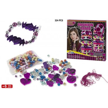 SET CRÉE TES BIJOUX FASHION MONSTERS - 2 ASS - 324 PCS ( 12 PIECES)