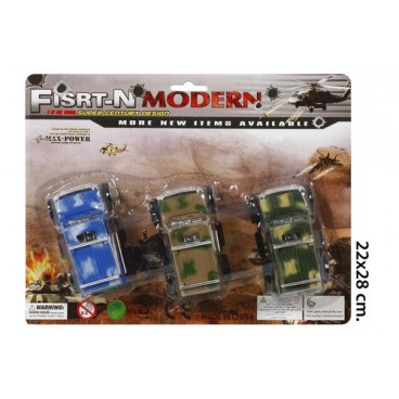 2020840 JU8854 BLIST. 3 JEEPS PULL BACK(72) (72 PIECES)