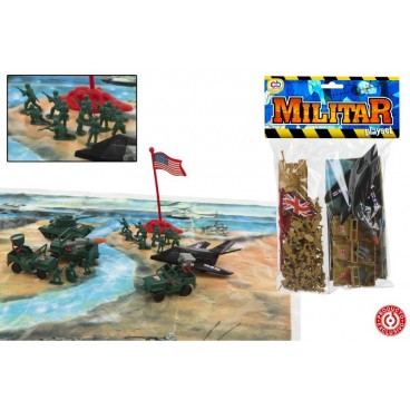 SAC FIGURINES MILITAIRES ( 24 PIECES)