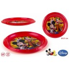 ASSIETTE BASIQUE PLASTIQUE MICKEY ( 48 PIECES)