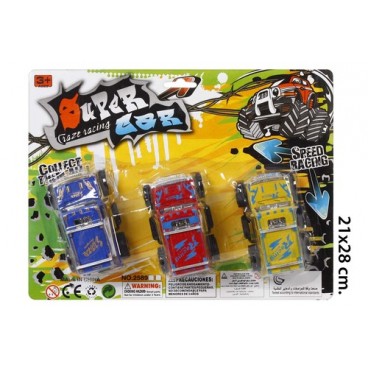 2020842 JU8856 BLISTER 3JEEPS PULL BACK(72) (72 PIECES)