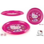 ASSIETTE BASIQUE PLASTIQUE HELLO KITTY ( 48 PIECES)