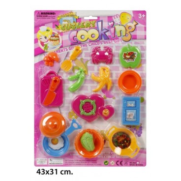 2020867 JU8882 BLISTER KITCHEN SET (48) (48 PIECES)