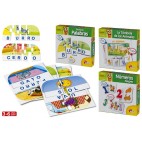 JEU D'ACTIVITÉS - NUMÉROS/PAROLES/ANIMAUX - 3 ASS - 3-6 ANS ( 12 PIECES)