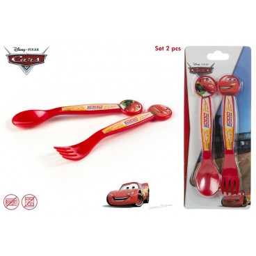 SET 2 COUVERTS PLASTIQUE CARS ( 24 PIECES)