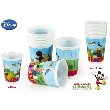 4896-PACK 10 VERRES 200ML - MICKEY ( 24 PIECES)