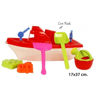 2021382 JU9224 RED BARCA Y ACC. PLAYA NUEVO (16 PIECES)