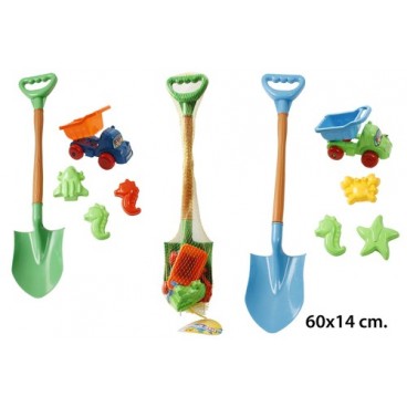 2021461 JU9239 RED PALA CAMION Y ACC. PLAYA (48 PIECES)