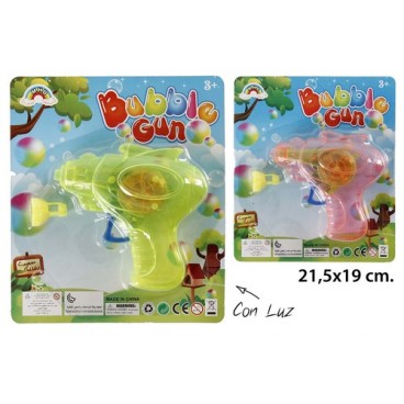 2021498 JU9036 BLIS.PISTOLA BURBUJA C/LUZ(9 (96 PIECES)