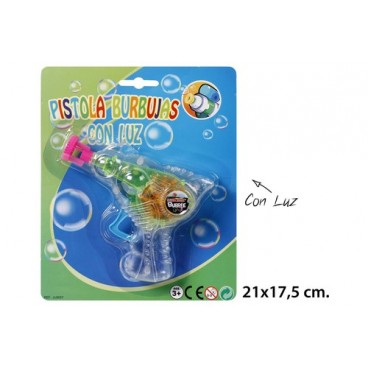 2021499 JU9057 BLIS.PISTOLA BURBUJAS C/LUZ (72 PIECES)