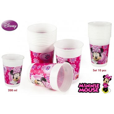 5735-PACK 10 VERRES 200ML - MINNIE ( 24 PIECES)