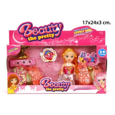 2021586 JU9134 CAJA MUÑEQUITA C/7 TRAJES(14 (144 PIECES)