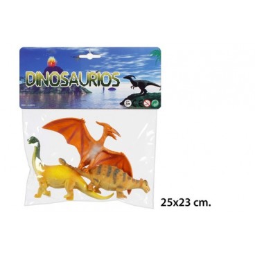 2021615 JU8970 BOLSA 3 DINOSAURIOS NUEVA(72 (72 PIECES)