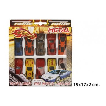 2021630 JU8920 CAJA 10 COCHES METAL (BOL.36 (144 PIECES)