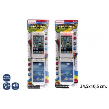 2021712 32584 S/2 SMART PHONE C/LUZ/SOND(BL (72 PIECES)