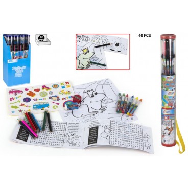 SET TUBE PAPETERIE - 40 PCS ( 12 PIECES)